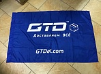 Нанесение логотипа компании GTD на флаг заказчика