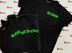 Нанесение логотипов ТК CDEK на футболки 
