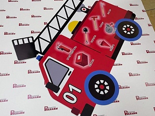 Изготовление фигурного стенда по пожарной безопасности