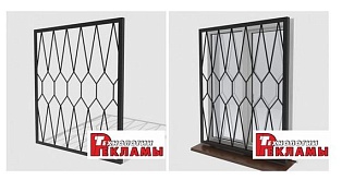 Кованая решетка №13