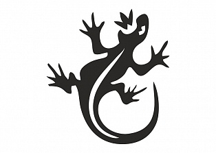 Наклейка на авто "Ящерица"