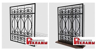 Кованая решетка №44